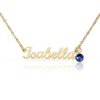 Custom Name Necklace with Birthstone - Mother's Day Gift for Her