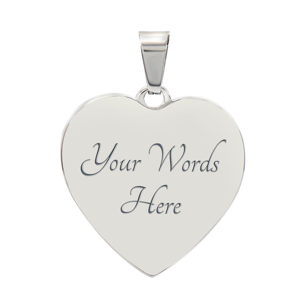 Luxury Graphic Heart Necklace for Mom - Mother's Day Gift - My Precious Mom My Best Friend & Confidant