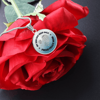 Personalized Graphic Circle Necklace – Proud Police Mom Gift from Son - TreasuredTale