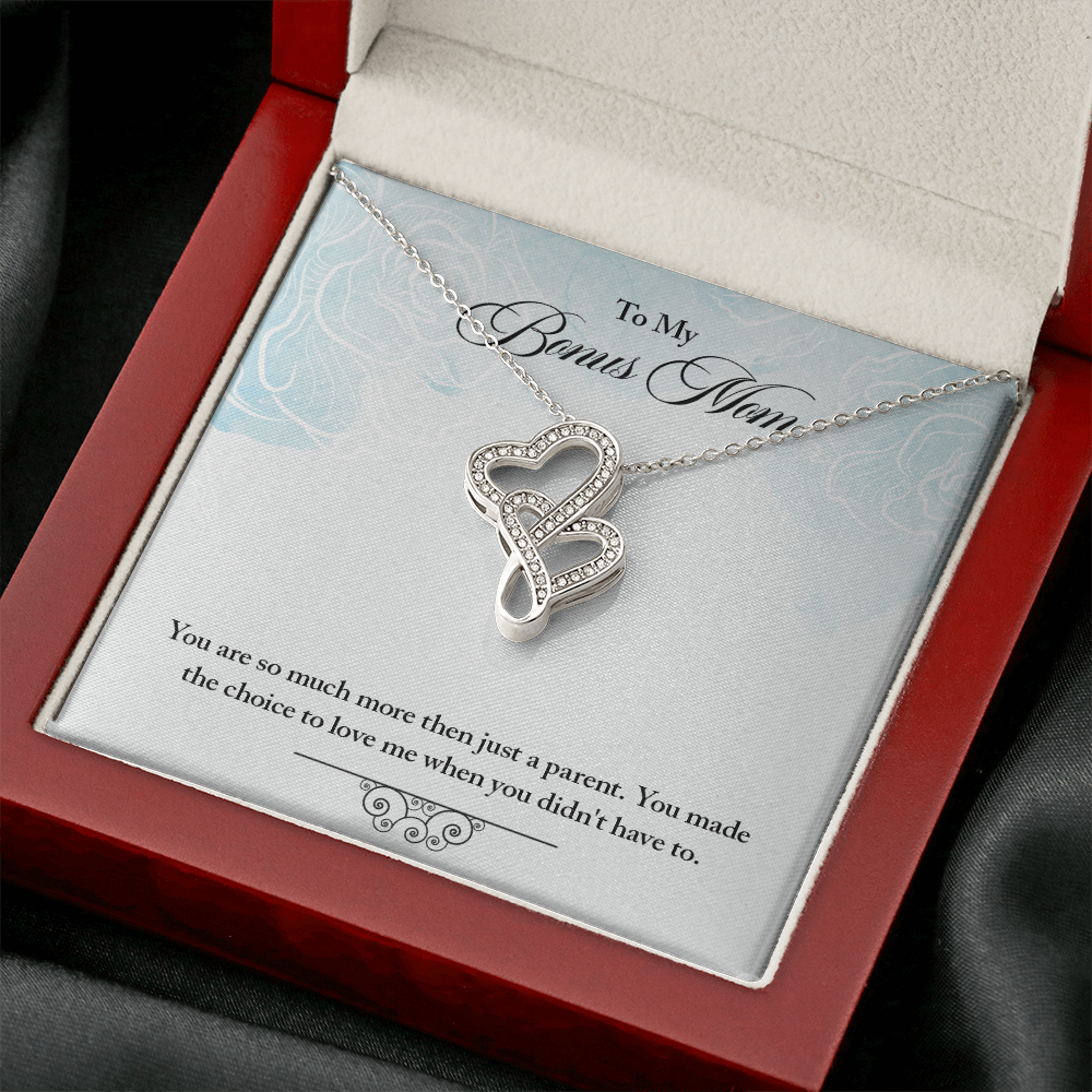 Heart-to-Heart Pendant Necklace for Stepmother / Bonus Mom - Mother's Day Gift