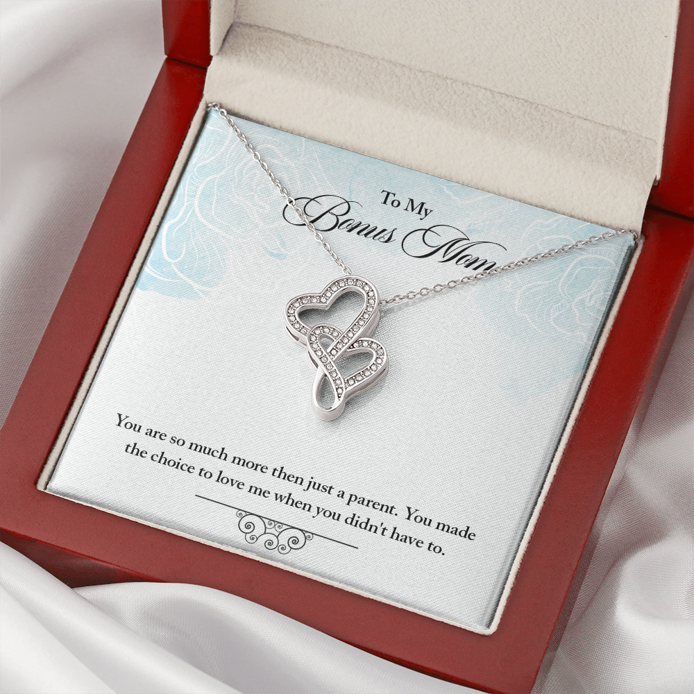 Heart-to-Heart Pendant Necklace for Stepmother / Bonus Mom - Mother's Day Gift