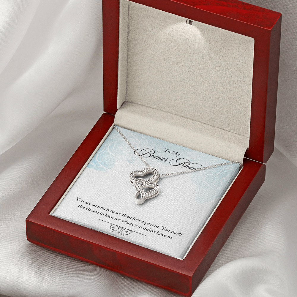 Heart-to-Heart Pendant Necklace for Stepmother / Bonus Mom - Mother's Day Gift