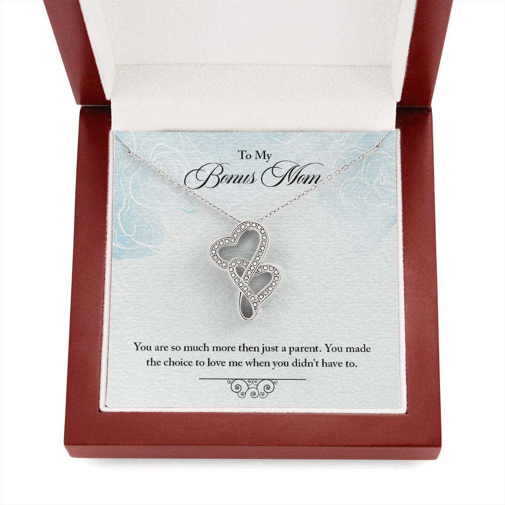 Heart-to-Heart Pendant Necklace for Stepmother / Bonus Mom - Mother's Day Gift