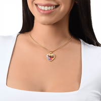 Luxury Graphic Heart Necklace for Mom - Mother's Day Gift - My Precious Mom My Best Friend & Confidant