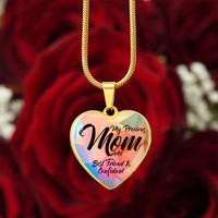 Luxury Graphic Heart Necklace for Mom - Mother's Day Gift - My Precious Mom My Best Friend & Confidant
