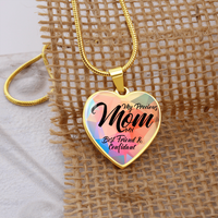 Luxury Graphic Heart Necklace for Mom - Mother's Day Gift - My Precious Mom My Best Friend & Confidant