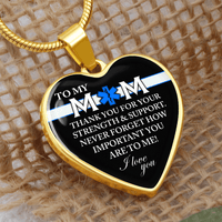 Personalized Graphic Heart Necklace – Heroic EMT Mom Gift - TreasuredTale