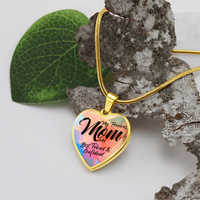 Luxury Graphic Heart Necklace for Mom - Mother's Day Gift - My Precious Mom My Best Friend & Confidant