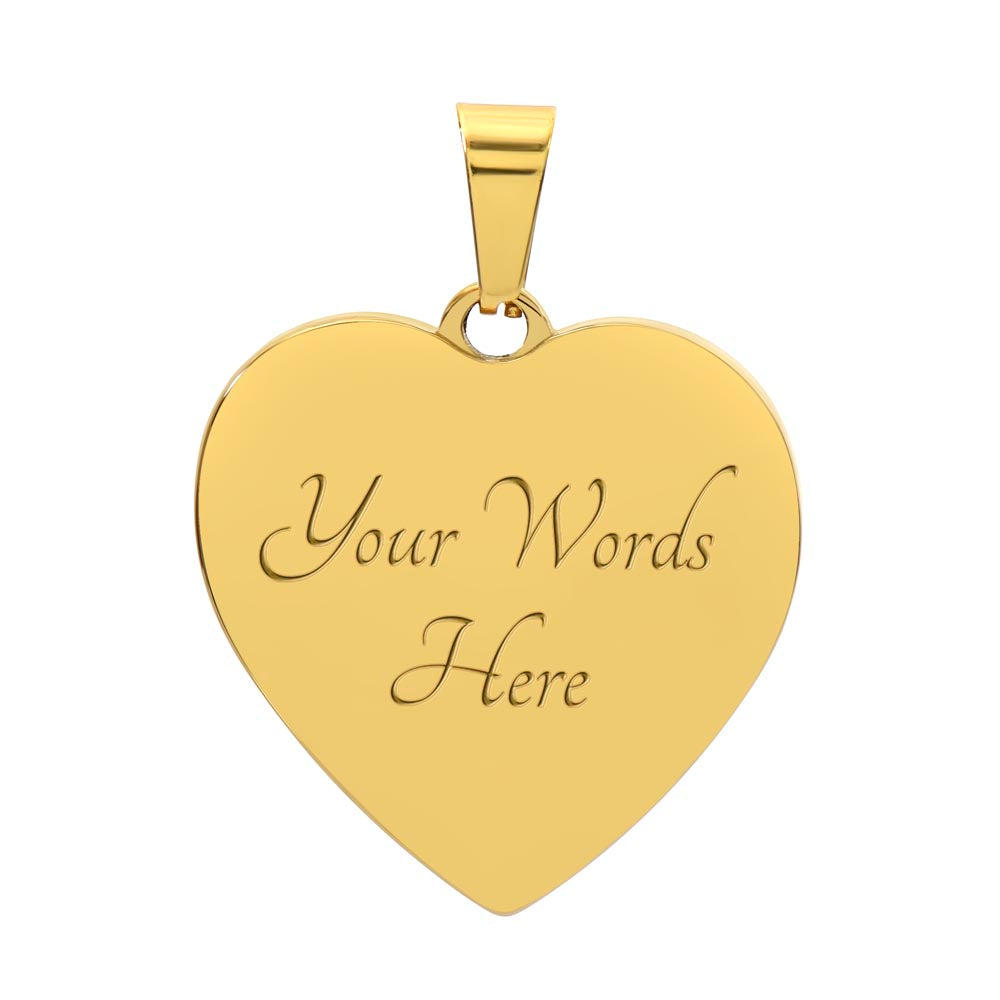 Luxury Graphic Heart Necklace for Mom - Mother's Day Gift - My Precious Mom My Best Friend & Confidant