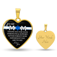 Personalized Graphic Heart Necklace – Heroic EMT Mom Gift - TreasuredTale