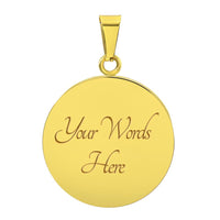Personalized Graphic Circle Necklace – Proud Police Mom Gift from Son - TreasuredTale