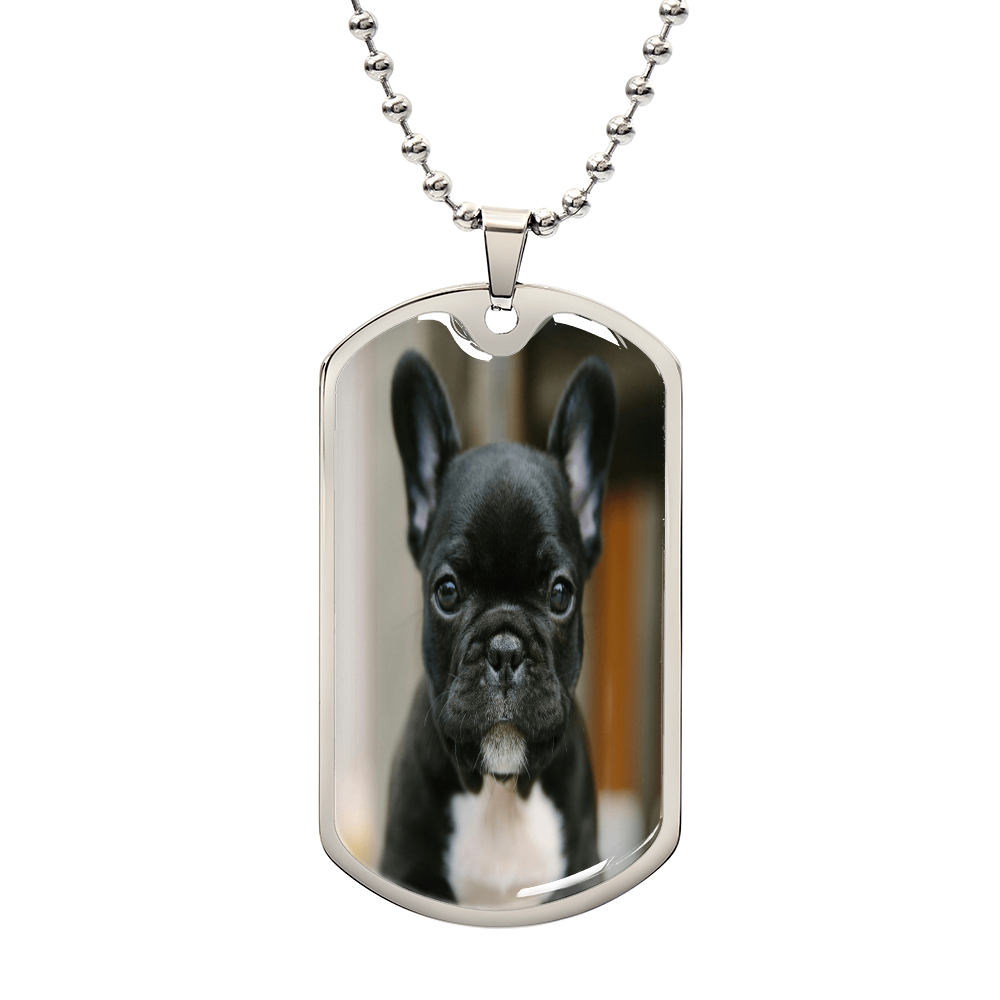 Dog Tag Photo Necklace