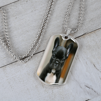 Dog Tag Photo Necklace