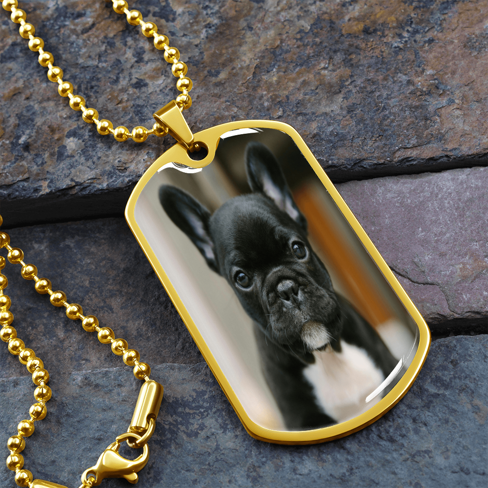 Dog Tag Photo Necklace