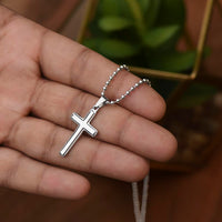 Artisan Cross Necklace with Ball Chain - Graduation, Religion, This Is My Prayer