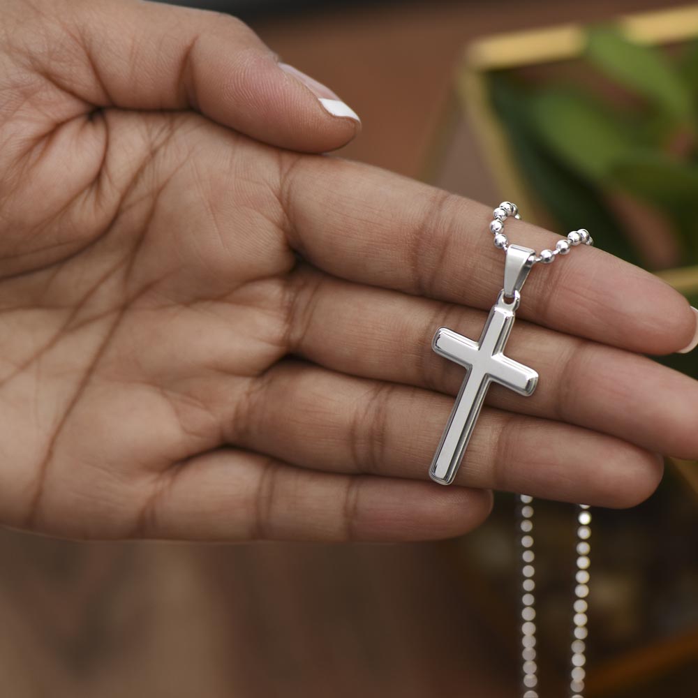 Cross Necklace with Ball Chain for Daughter - Mother's Day Gift