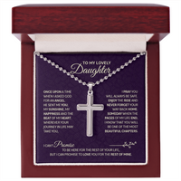 Cross Necklace with Ball Chain for Daughter - Mother's Day Gift
