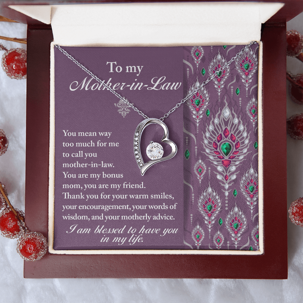 Interlocking Hearts Necklace – Daughter - in - Law Bonus Mom Gift - TreasuredTale