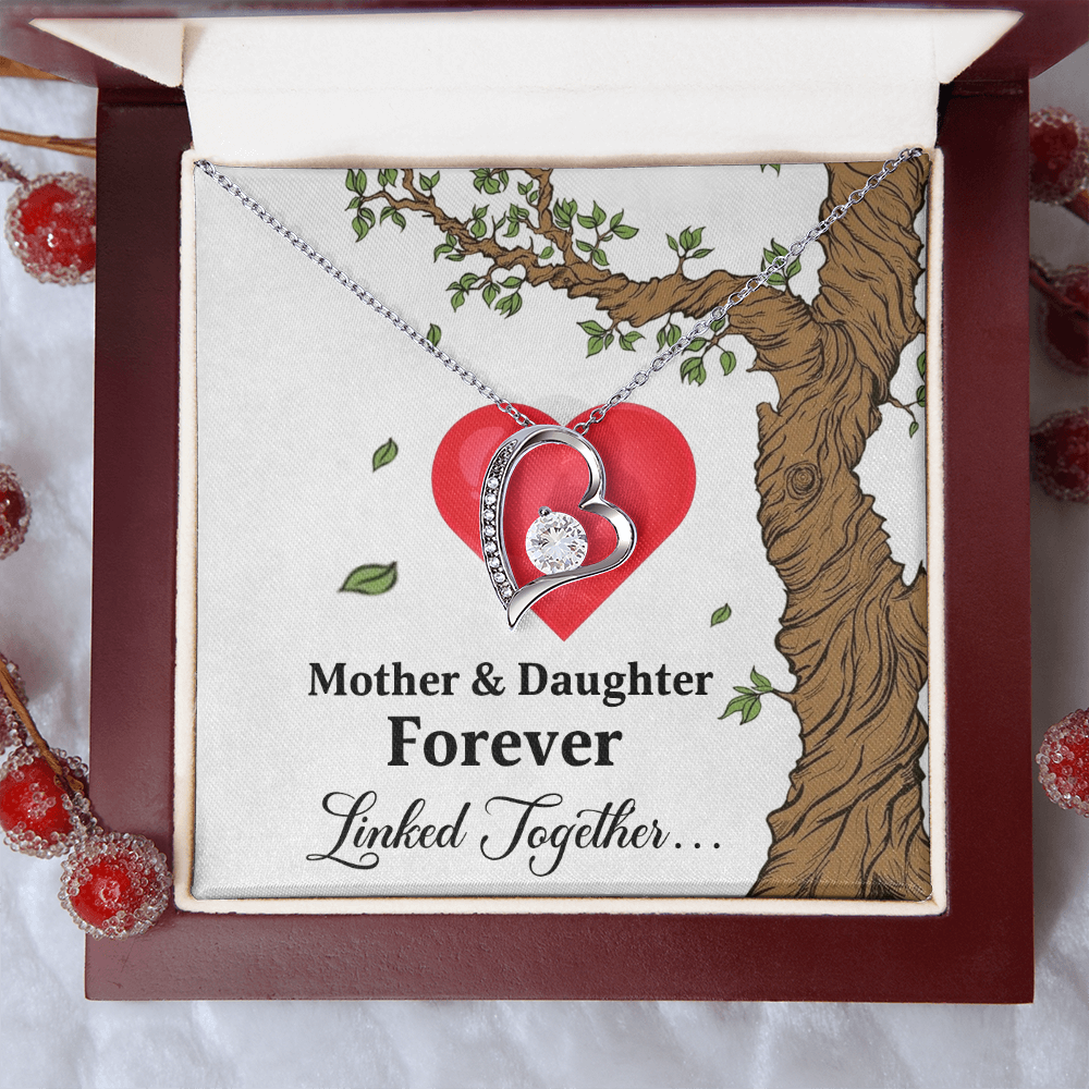Forever Love Necklace for Mom from Daughter - Mother's Day Gift - Mother & Daughter Forever
