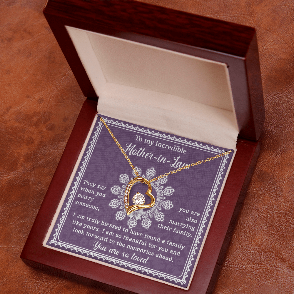 Forever Love Necklace – Mother - in - Law Love Gift - TreasuredTale