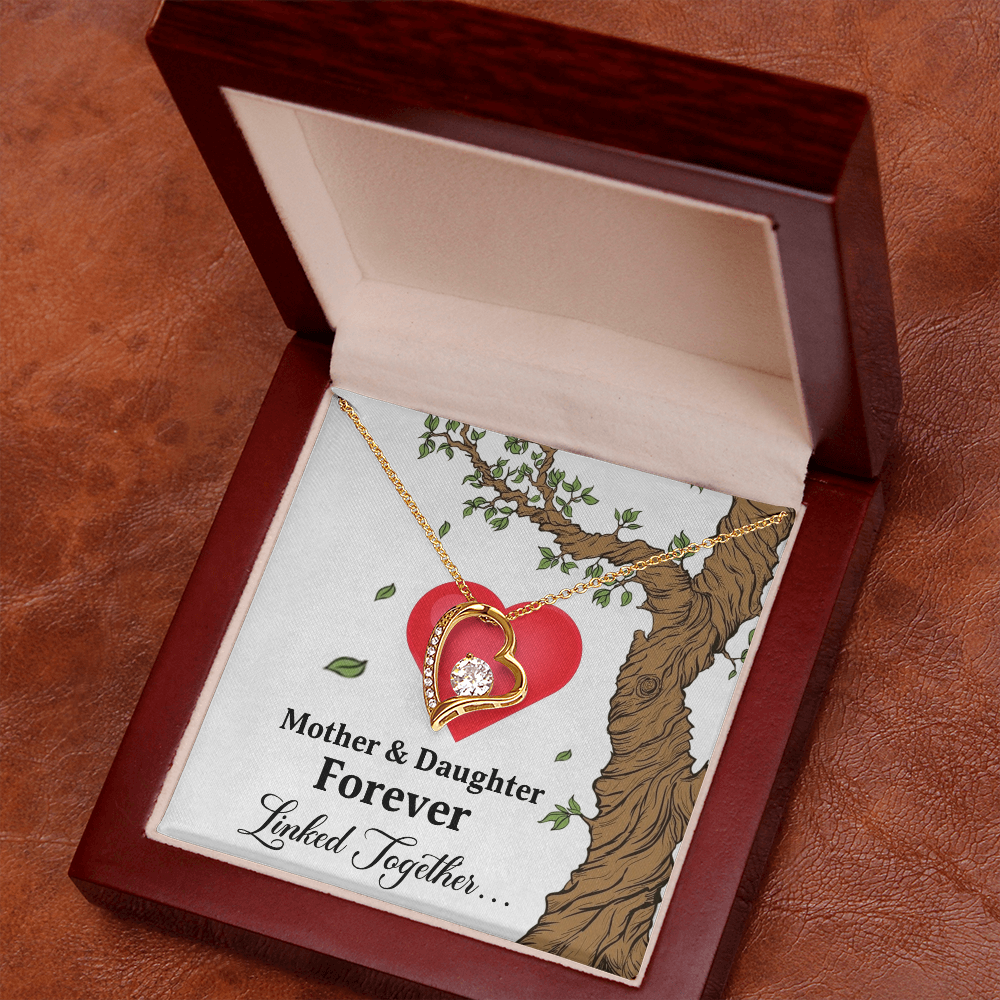 Forever Love Necklace for Mom from Daughter - Mother's Day Gift - Mother & Daughter Forever
