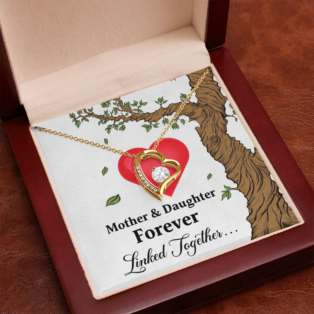 Forever Love Necklace for Mom from Daughter - Mother's Day Gift - Mother & Daughter Forever