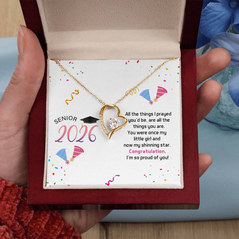 Forever Love Necklace - Senior Graduation, Gift for Daughter