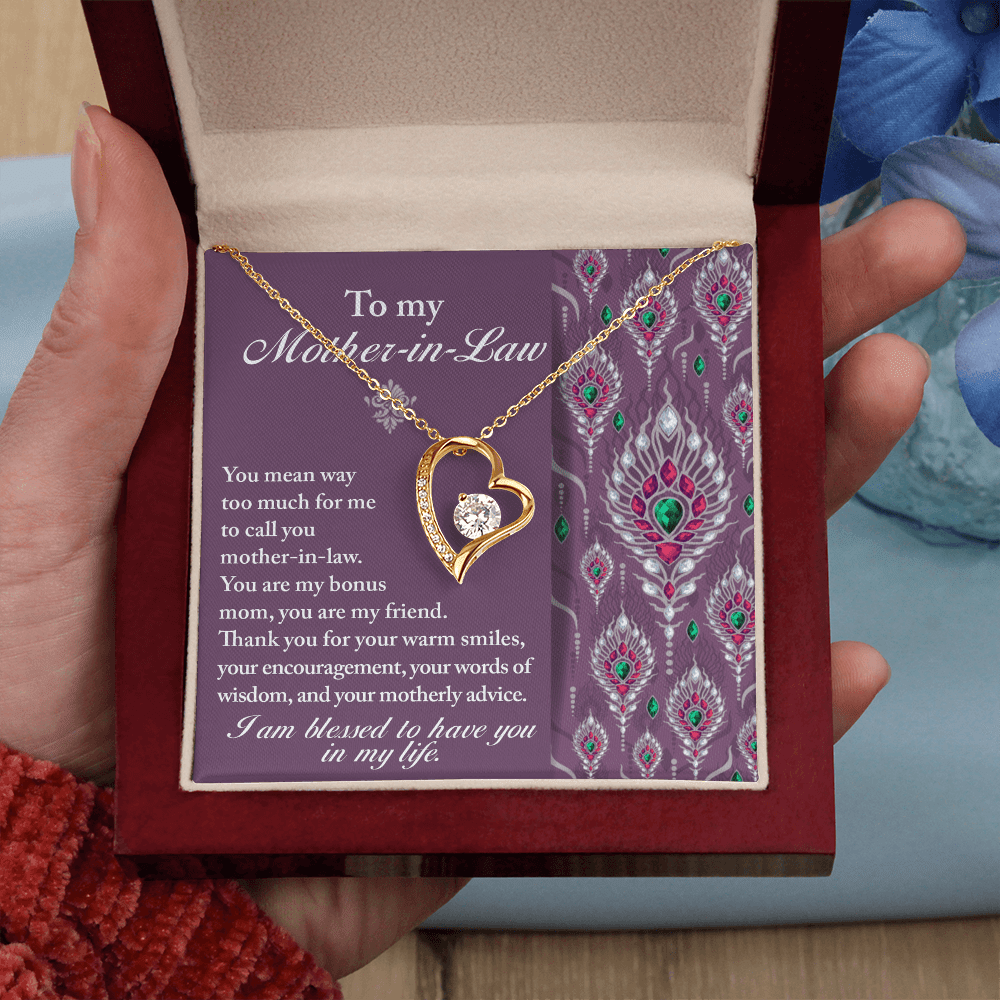 Interlocking Hearts Necklace – Daughter - in - Law Bonus Mom Gift - TreasuredTale