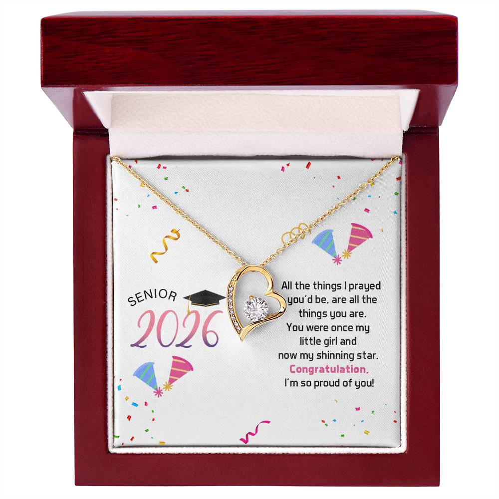 Forever Love Necklace - Senior Graduation, Gift for Daughter