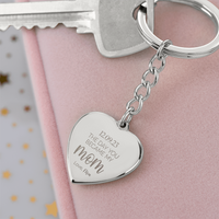Engraved Heart Keychain for Mom - Mother's Day Gift
