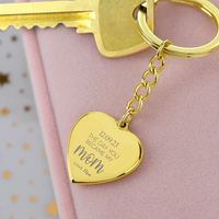 Engraved Heart Keychain for Mom - Mother's Day Gift