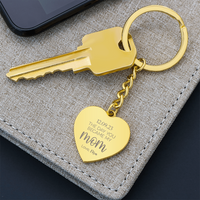 Engraved Heart Keychain for Mom - Mother's Day Gift