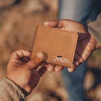 Graphic Leather Wallet - Graduation