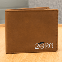 Graphic Leather Wallet - Graduation
