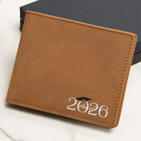 Graphic Leather Wallet - Graduation