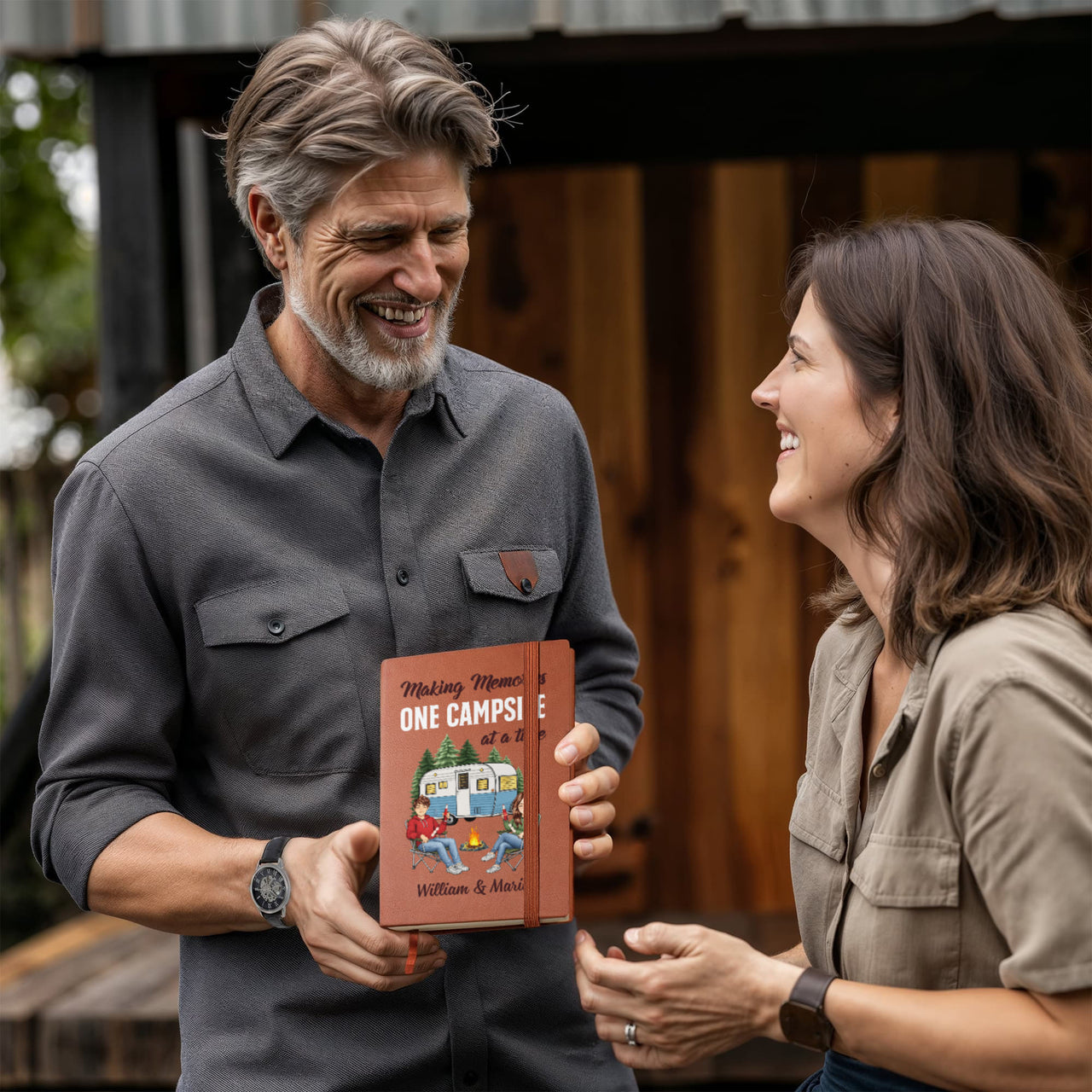 Personalized Graphic Journal - Camping