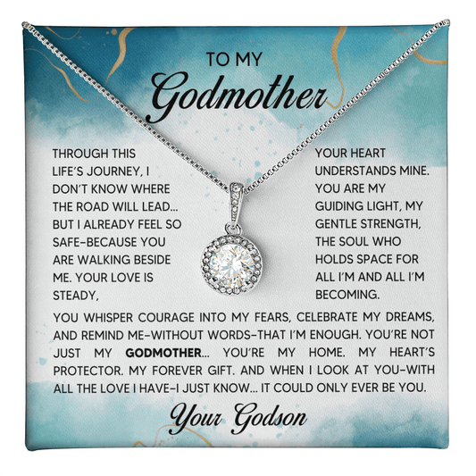 Love Knot Necklace - Godmother - 3 - TreasuredTale