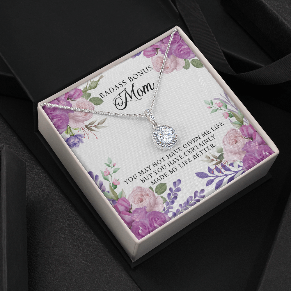 Funny Eternal Hope Necklace for Stepmother / Bonus Mom - Mother's Day Gift