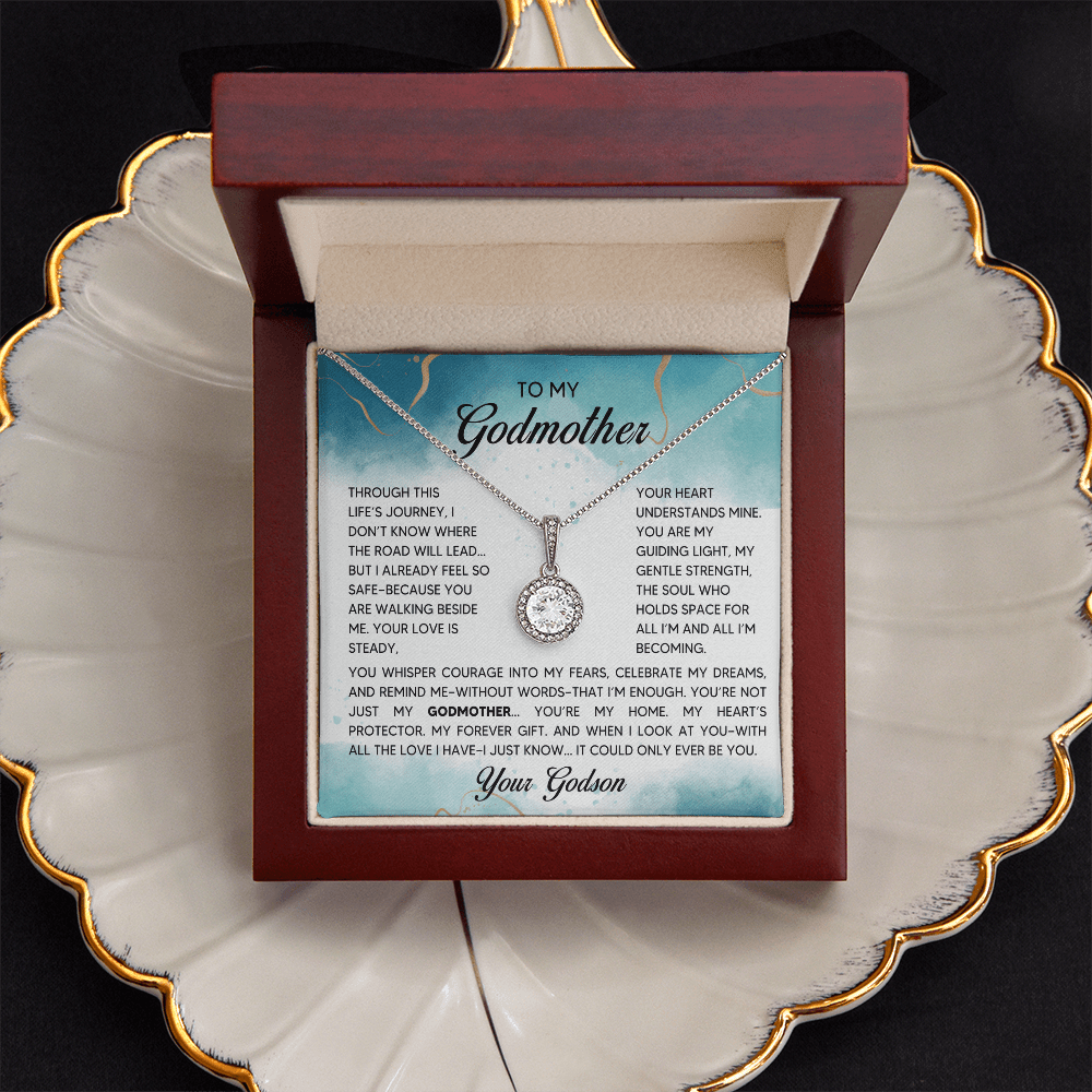 Love Knot Necklace - Godmother - 3 - TreasuredTale