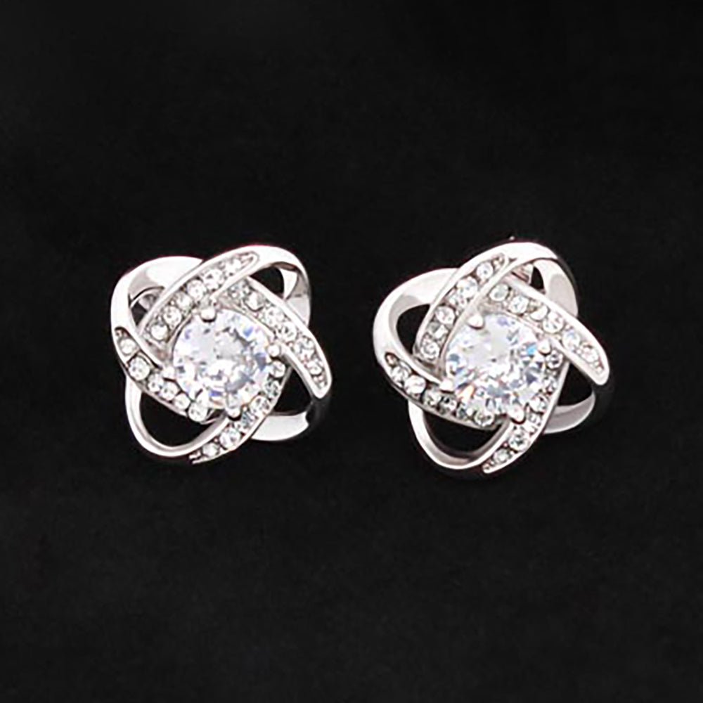 Love Knot Stud Earrings - TreasuredTale