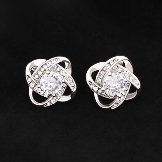 Love Knot Stud Earrings - TreasuredTale