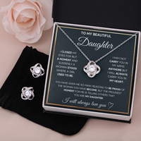 Love Knot Necklace & Earring Set for Daughter - Mother's Day Gift