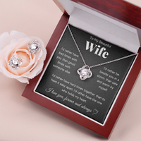 Love Knot Necklace & Earring Set for Wife - Mother's Day Gift