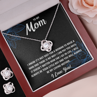 Love Knot Necklace & Earring Set for Mom - Mother's Day Gift