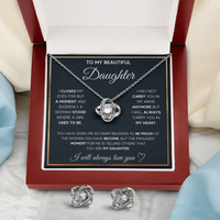 Love Knot Necklace & Earring Set for Daughter - Mother's Day Gift