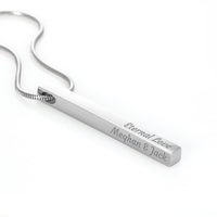 Custom Engraved 4-Sided Stick Necklace