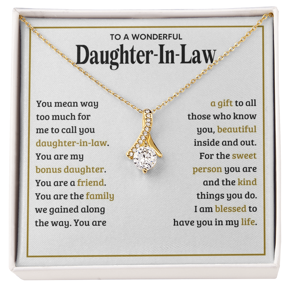 Alluring Beauty Necklace for Daughter-In-Law - Mother's Day Gift
