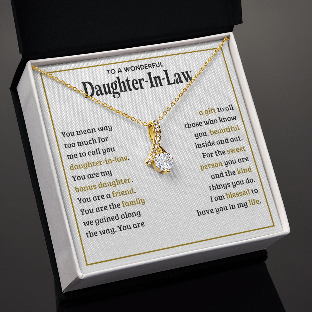 Alluring Beauty Necklace for Daughter-In-Law - Mother's Day Gift