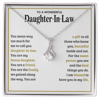 Alluring Beauty Necklace for Daughter-In-Law - Mother's Day Gift