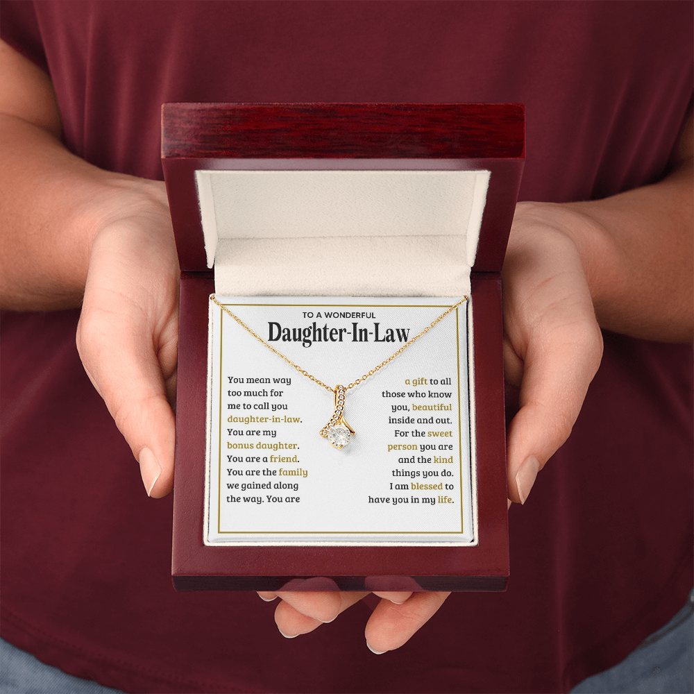 Alluring Beauty Necklace for Daughter-In-Law - Mother's Day Gift